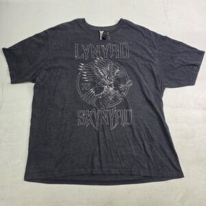 Lynyrd Skynyrd '73 Eagle Guitar Band Tour‎ T-Shirt Charcoal Heather Men's Sz 2XL